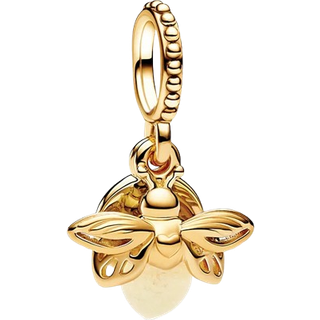 Pandora 769352C01 Charm-Anhänger Leuchtendes Glühwürmchen Goldfarben