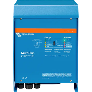 Inverter / vekselretter med oplader Victron Multiplus, ren sinuskurve, 12 V - 230 V, 1000 W (1200 VA)