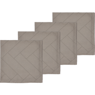 Tiles serviet damask 4 stk. taupe