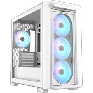 ASUS A23 PLUS Tempered Glass ARGB mATX Case - White