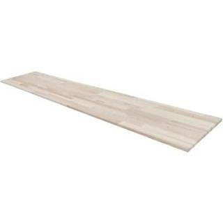 Wallmann hylde, ubehandlet, ask, 2000 x 400 x 18 mm