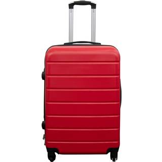 Kuffert - Hardcase kuffert - Str. Medium - Rød - Praktisk rejsekuffert