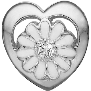 Christina Collect - MARGUERITE LABGROWN DIAMOND sølv charm til sølvarmbånd**