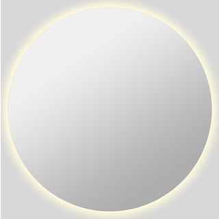 Milobad CL065 Spejl med LED-lys og frostet kant Ø90 cm