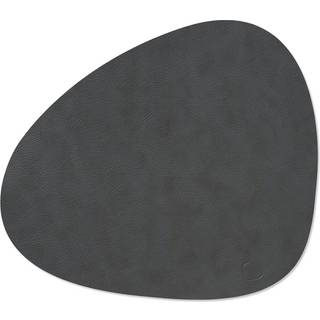 LindDNA - Dækkeserviet - Table Mat Curve - Softbuck Bordeuax - 37x44 cm