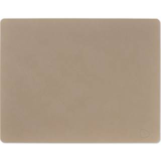 Lind Dna Square L Dækkeserviet Nupo 35x45 Cm - Dækkeservietter & Coasters Læder Clay Brown - 991757