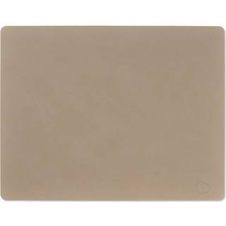 Lind Dna Square L Dækkeserviet Nupo 35x45 Cm - Dækkeservietter & Coasters Læder Clay Brown - 991757