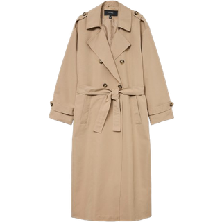 Chloe Trenchcoat, Silver Mink, M