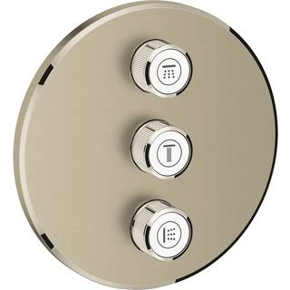 Grohe GRT SmartContrl forplade Triple volume kontrol sæt, børstet nikkel