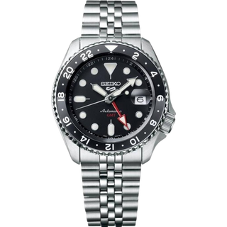 Seiko 5 Sports 'Black Grape' GMT SKX Re-Interpretation Black Dial Men's Watch SSK001K1