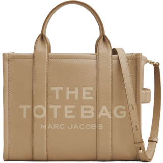 The Leather Medium Tote Bag, Camel