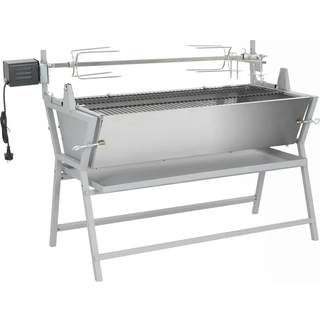 roterende grillspyd i jern og rustfrit stål