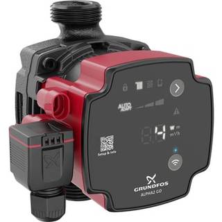 GRUNDFOS ALPHA2 GO 15-60 cirkulationspumpe støbejern 1/130mm sort/rød