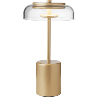 Sofie Refer - Blossi Mini Portable Nordic Guld/klar LED - Bordlampe - Nuura - Hos Lampeagenten