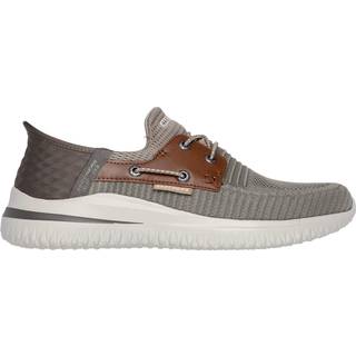 Skechers M Delson 3.0 - Roth Sneakers - Taupe/Brown 46