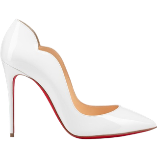 Christian Louboutin Hot Chick 100 patent leather pumps - white - EU 34.5