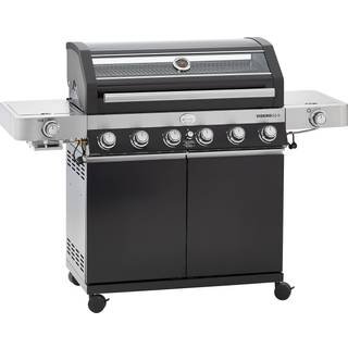 Videro G6-S Vario+ Gasgrill 27500 watt fra Rösle - Sort farve - Rustfrit stål