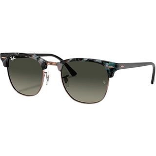 Ray - Ban Unisex RB3016 CLUBMASTER 125571 Solbriller Acetat Grå Grå Firkantet Normal Skygge - Grå