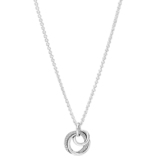 Pandora 391455C01-60 Damenkette 925 Silber Immer Von Familie Umgeben