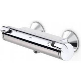 Oras Optima brusearmatur med termostat uden rosetter, 1/2" afgang, krom