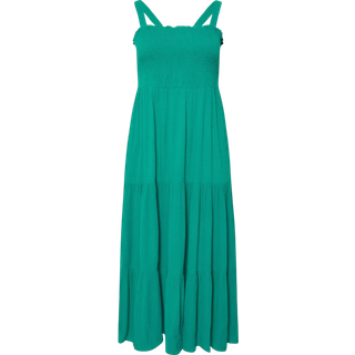Yours Curve Yours Curve Green Shirred Strappy Maxi Dress