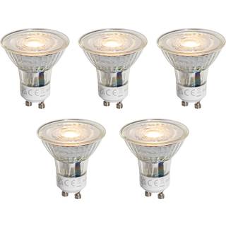 Sæt med 5 GU10 50mm LED-pærer Klar 1W 80 lm 2200K