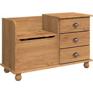 Opbevaringsbænk til entréen ASKIM Brun 100 x 39 x 62 cm