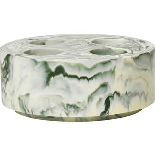 Ferm Living Mist Tandbørsteholder Offwhite / Emerald - Tandkrus Resin Off-White - 1104271139