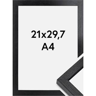 BGA Boksramme Akrylglas Sort 21x29,7 cm (A4)