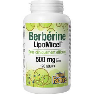 Natural Factors – Berberine LipoMicel Matrix 120 Softgels