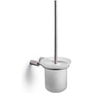 Pressalit Toiletbørste til vægmontage, m/glas skål, rustfrit stål