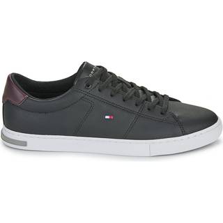 Tommy Hilfiger Tommy Hilfiger Black Essential Leather Detail Trainers
