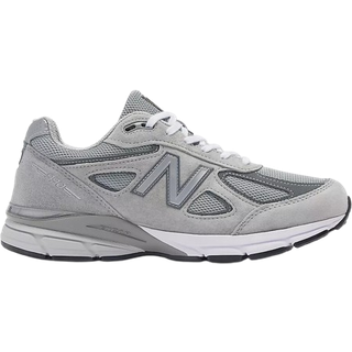 New Balance Unisex Made in USA 990v4 Core i Grå læder, Størrelse 44