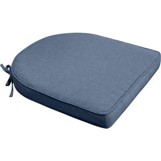 Siddehynde til havestol - Mørkeblå havehynde med 6 cm skum - Måler 48x49 cm - UV-resistent udendørs hynde - Nordstrand Home sædehynde