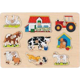 Goki Wooden Bubble Puzzle Farm