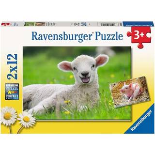 Ravensburger Puslespil Bondegårdsdyr 2x12 Brikker
