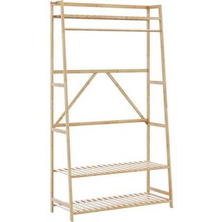 Tøjstativ Med Hylder 110X40X180 Cm Bambus