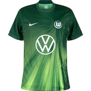 Kortærmet Vfl Wolfsburg 2025/26 Stadium Home Nike Dri-FIT Replica-fodboldtrøje til mænd - grøn - XS