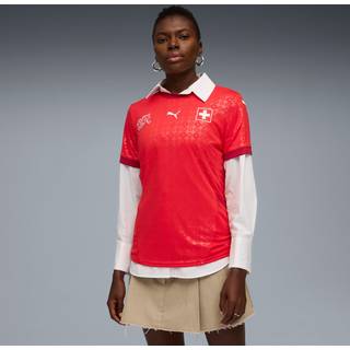 Puma Switzerland&#39;s Team 2025 Home Jersey Youth, Red, Size 15-16Y, Clothing - Dark Crimson - 15-16Y