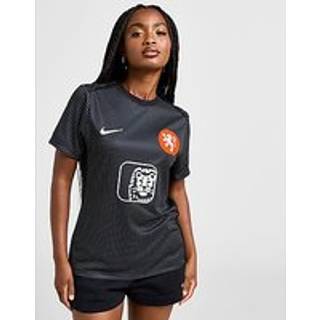 Holland Academy Pro Nike opvarmningstrøje til fodbold med korte ærmer til kvinder - sort - L (EU 44-46)