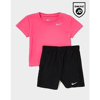 Nike Challenger T-Shirt/Shorts Set, Sort - 6-9M