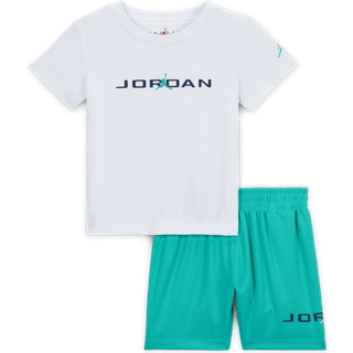 Jordan Baseline-sæt i to dele med shorts i mesh til babyer (12-24 mdr.) - grøn - 12M