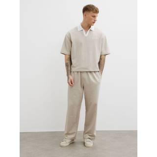 River Island Seersucker T-shirt med åben halslarge