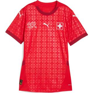 PUMA Switzerland Women's Team 2025 Home Jersey Women, Sport, Red/Dark Crimson, XXS