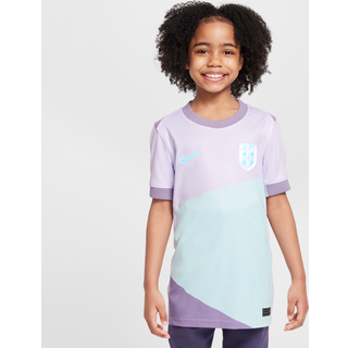 Norway 2025 Stadium Away (kvindehold) Nike Dri-FIT Replica-fodboldspillertrøje til større børn - lilla - XS