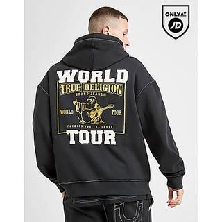 True Religion World Tour Big T Hoodie, Sort - XL