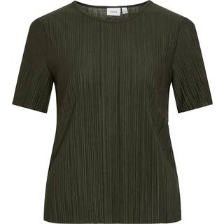 Viplisa Plisseret Top Med Korte Ærmer