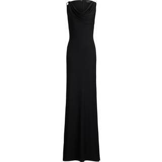 Lauren Ralph Lauren Lauren Ralph Lauren Black Elkanah Sleeveless Cowl Neck Satin Gown Dress - EU 36 (UK 8)