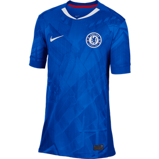 Chelsea FC 2025/26 Stadium Home Nike Dri-FIT Replica-fodboldspillertrøje til større børn - blå - L