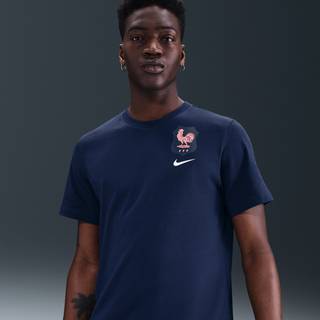 FFF Nike Football-T-shirt til mænd - blå - M